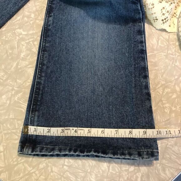 y2k mudd flare jeans low rise medium wash size 9 100% cotton 30.5 inseam - Picture 11 of 11